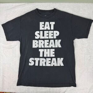 WWE Brock Lesnar Eat Sleep Break The Streak Paul Heyman Shirt Black Medium 2014